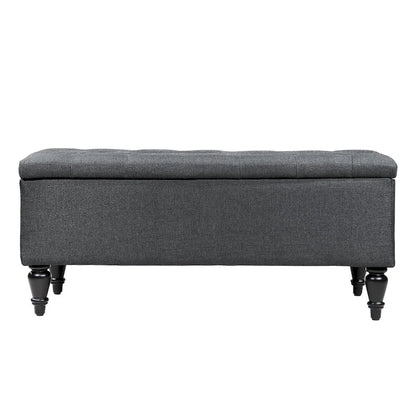 Maypex 38 Fabric Upholstered Tufted Storage Bench