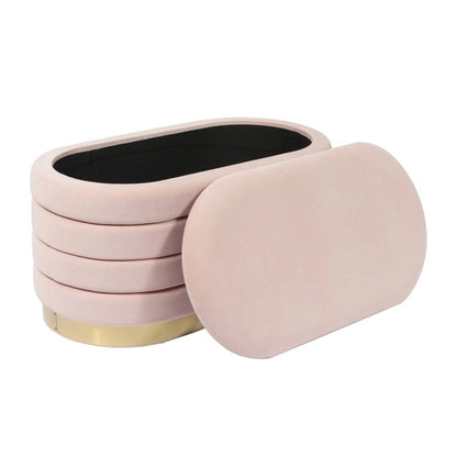 Lillian Velvet Storage Bench