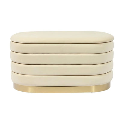 Lillian Velvet Storage Bench