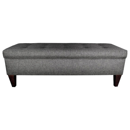 Brooke 10-button Tufted Upholstered Long Storage Bench Ottoman