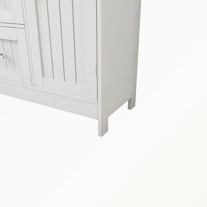 Bathroom standing storage cabinet with 3 drawers and 1 door