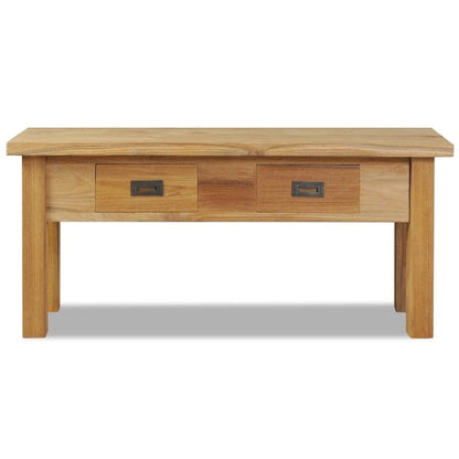 vidaXL Hall Bench Solid Teak 35.4x11.8x15.7