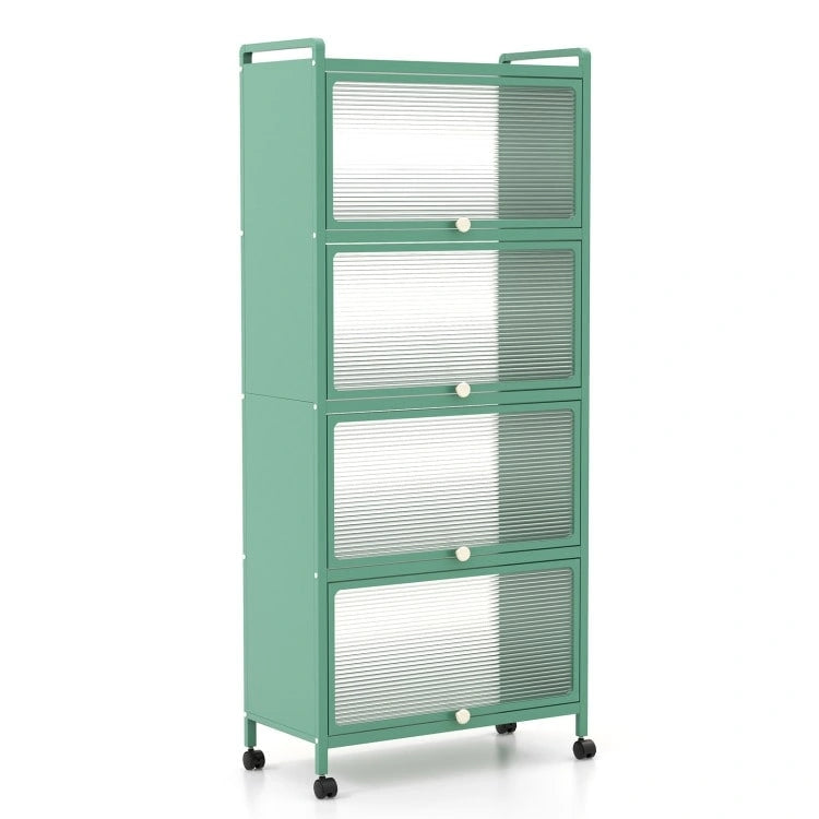 5-Tier Kitchen Baker's Rack with Flip-up PC Doors - 23.5 x 12.5 x 60.5 (L x W x H)