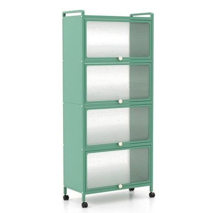 5-Tier Kitchen Baker's Rack with Flip-up PC Doors - 23.5 x 12.5 x 60.5 (L x W x H)