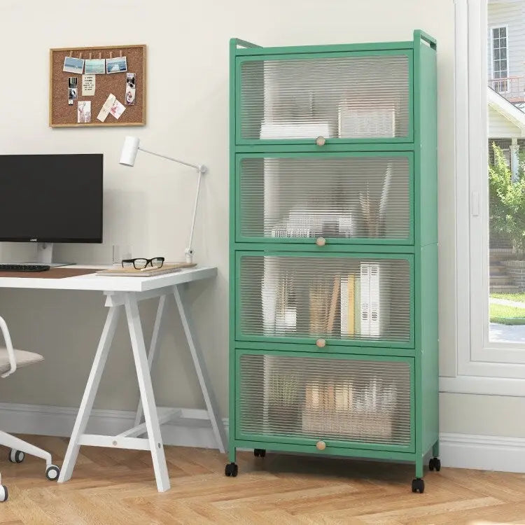 5-Tier Kitchen Baker's Rack with Flip-up PC Doors - 23.5 x 12.5 x 60.5 (L x W x H)