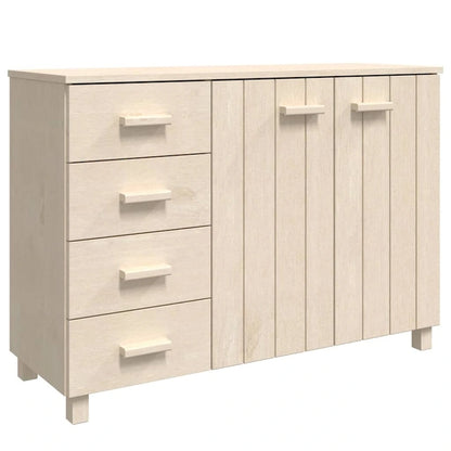 vidaXL Sideboard Buffet Console Cabinet for Kitchen HAMAR Solid Wood Pine - 44.5 x 15.7 x 31.5