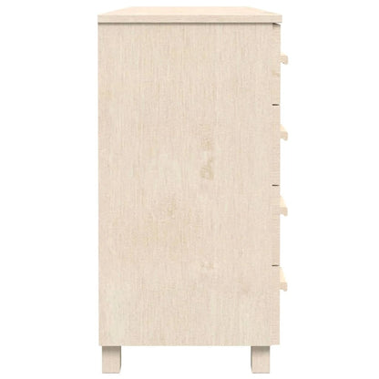 vidaXL Sideboard Buffet Console Cabinet for Kitchen HAMAR Solid Wood Pine - 44.5 x 15.7 x 31.5