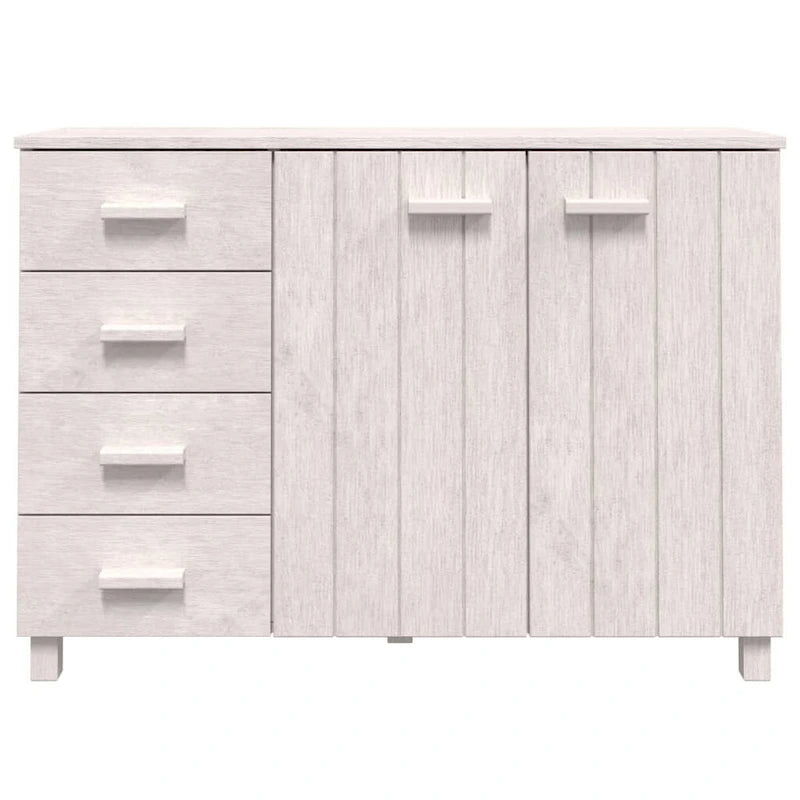 vidaXL Sideboard Buffet Console Cabinet for Kitchen HAMAR Solid Wood Pine - 44.5 x 15.7 x 31.5