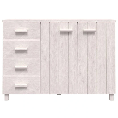 vidaXL Sideboard Buffet Console Cabinet for Kitchen HAMAR Solid Wood Pine - 44.5 x 15.7 x 31.5