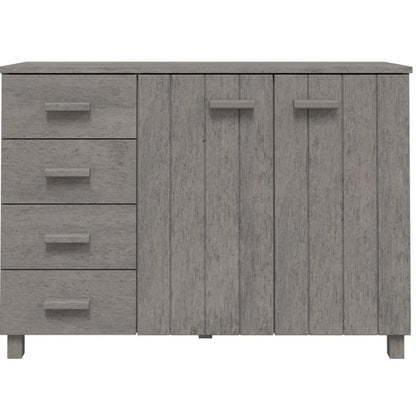 vidaXL Sideboard Buffet Console Cabinet for Kitchen HAMAR Solid Wood Pine - 44.5 x 15.7 x 31.5