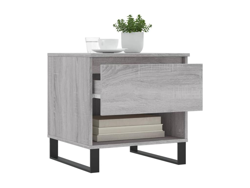 Gray Engineered Wood Coffee Table, 50 x 46 x 50 cm