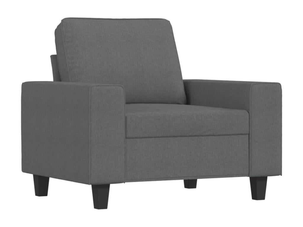 Gray Fabric Accent Chair