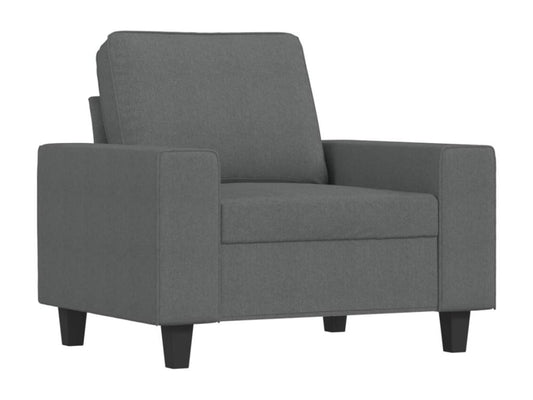 Gray Fabric Accent Chair