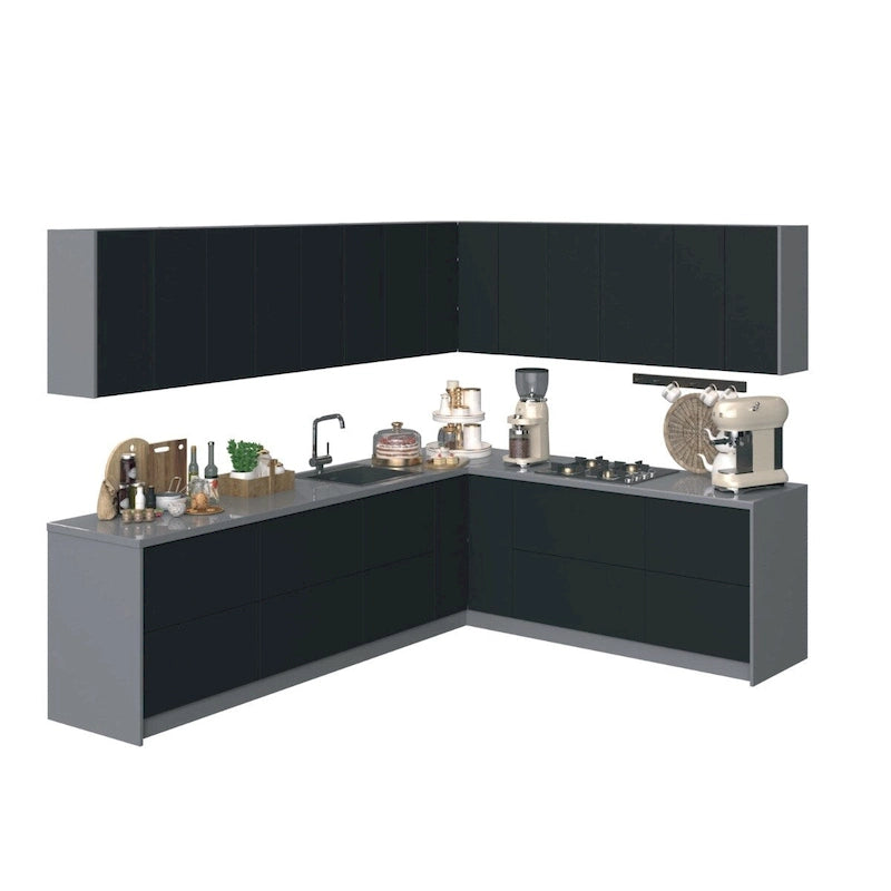 Kitchen Culinary Collection Black Color Base Size 10Ft Wide - 94x120