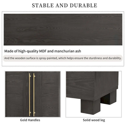 Wood Traditional Style Sideboard