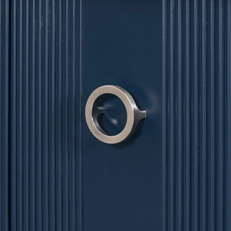 47.2W Solid Wood Cabinet with Three Doors - N/A