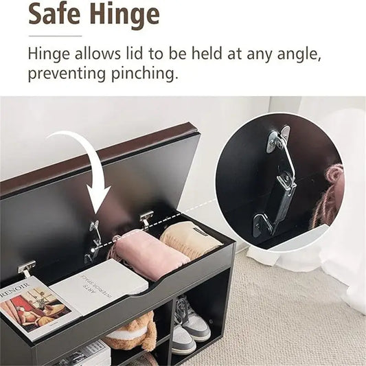 Shoe Storage Bench with Cover 2-Tier 39 Inches - 11.81D x 39.4W x 17H