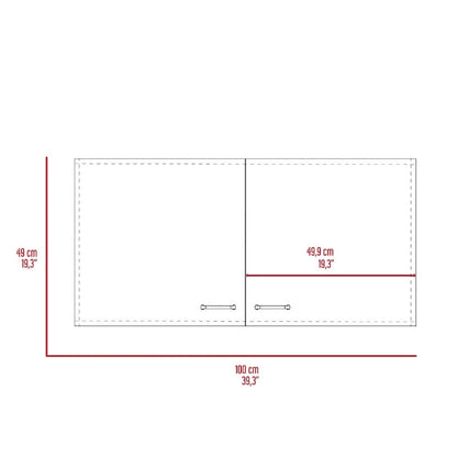 Napoles Wall Cabinet, Two Shelves, Double Door