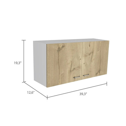 Napoles Wall Cabinet, Two Shelves, Double Door