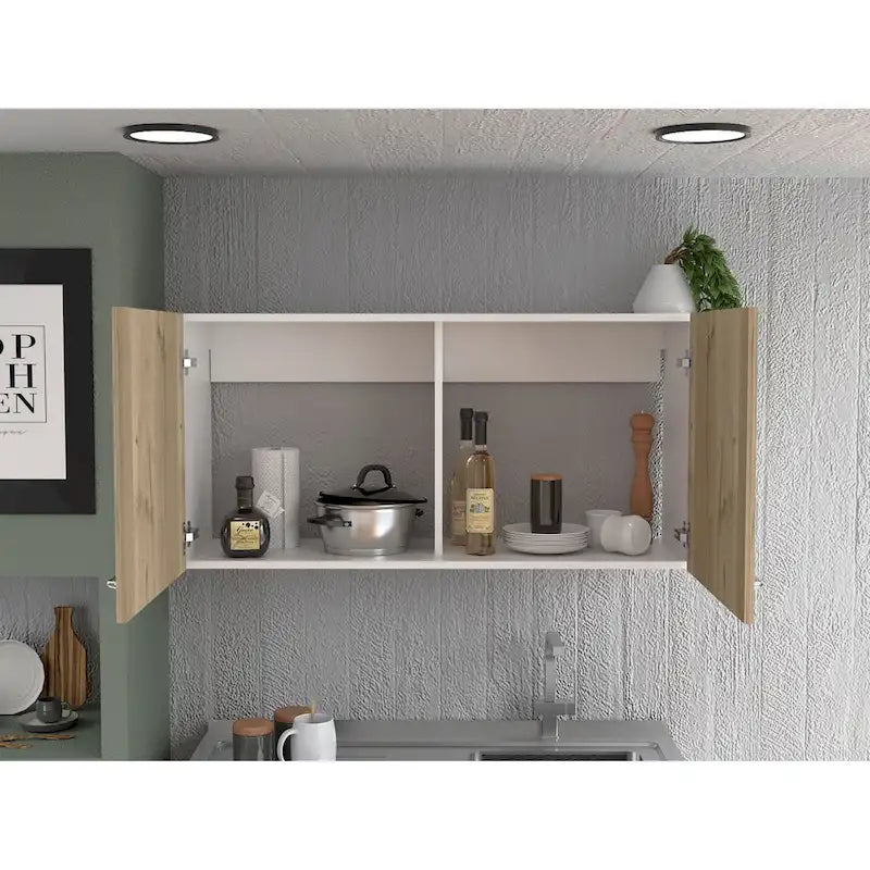 Napoles Wall Cabinet, Two Shelves, Double Door