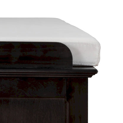 Classic Vintage Wooden Storage Bench with Two Cabinets