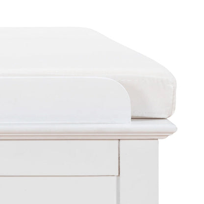 Classic Vintage Wooden Storage Bench with Two Cabinets