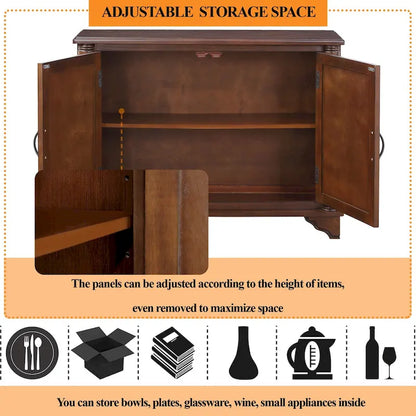 40Console Table with Storage Shelf,Retro Entryway Table with Adjustable Storage Shelf,Sofa Couch Table for Hallway