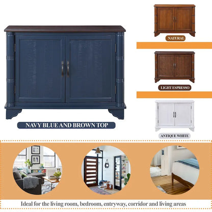 40Console Table with Storage Shelf,Retro Entryway Table with Adjustable Storage Shelf,Sofa Couch Table for Hallway