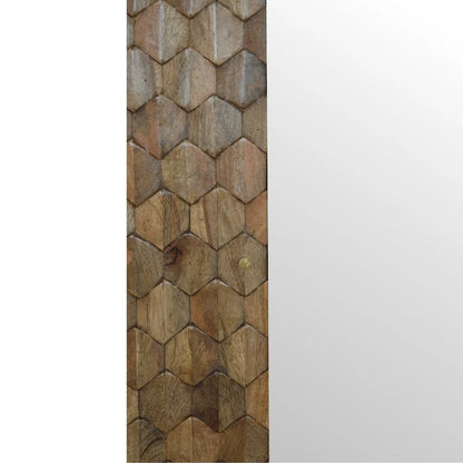 Pineapple Carved Mirror Cabinet