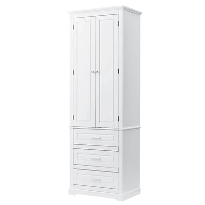 Tall Storage Cabinet with Three Drawers