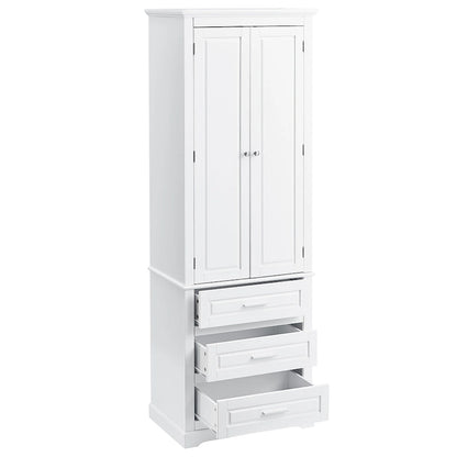 Tall Storage Cabinet with Three Drawers