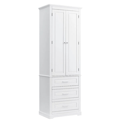 Tall Storage Cabinet with Three Drawers