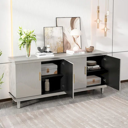 70.07Large Size 4-Door Cabinet, Same as Living Room, Kitchen, Bedroom, Hallway