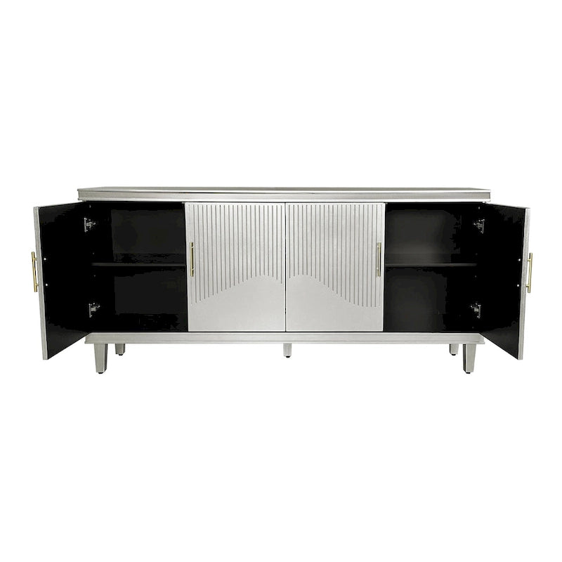 70.07Large Size 4-Door Cabinet, Same as Living Room, Kitchen, Bedroom, Hallway