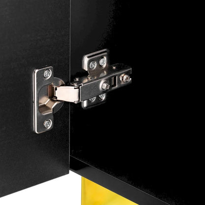 55 Sideboard Storage Cabinet with Adjustable Shelves, Glossy Finish