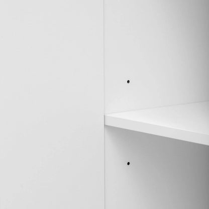 55 Sideboard Storage Cabinet with Adjustable Shelves, Glossy Finish