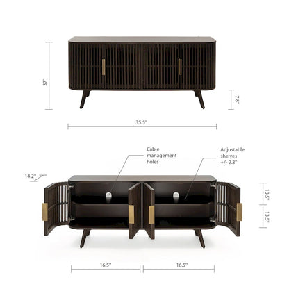 Studio London Sierra Mid Century Sideboard Buffet, FSC Certified