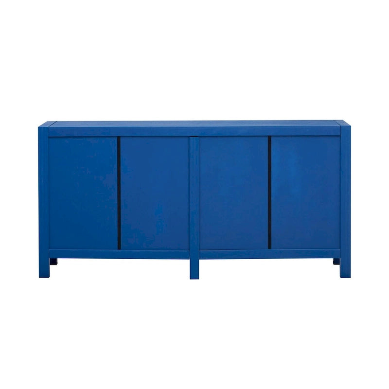 Ash Veneer Cabinet with Radiating Line Pattern Doors