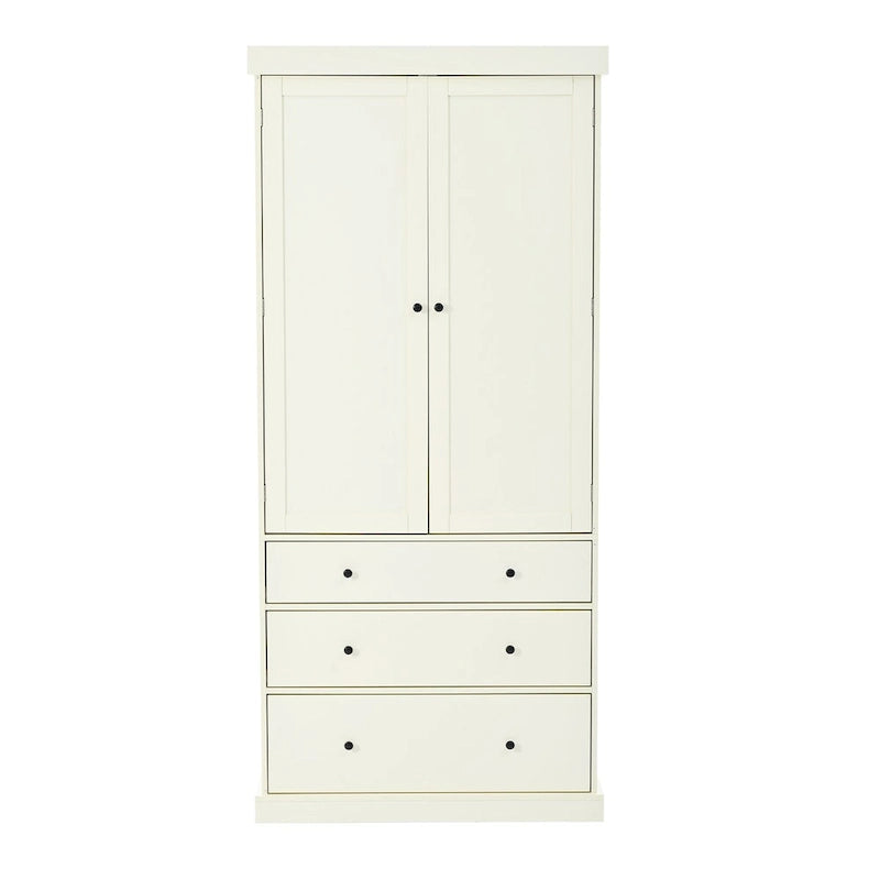 77inch Kitchen Pantry, Freestanding Tall Cupboard Storage Cabinet with 3 Adjustable Shelves,8 Door Shelves,3 Drawers for Kitchen