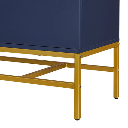 Two Door Sideboard with Gold Metal Legs