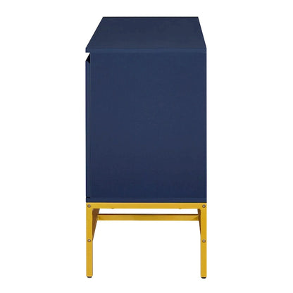 Two Door Sideboard with Gold Metal Legs