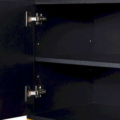 Two Door Sideboard with Gold Metal Legs