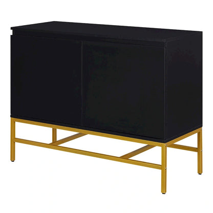 Two Door Sideboard with Gold Metal Legs