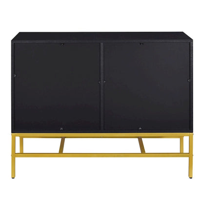 Two Door Sideboard with Gold Metal Legs