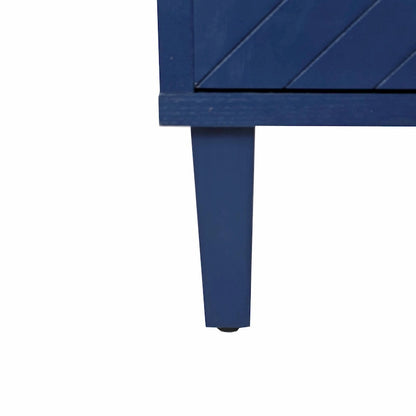 Stylish and Functional 4-Door Storage Cabinet with pine legs