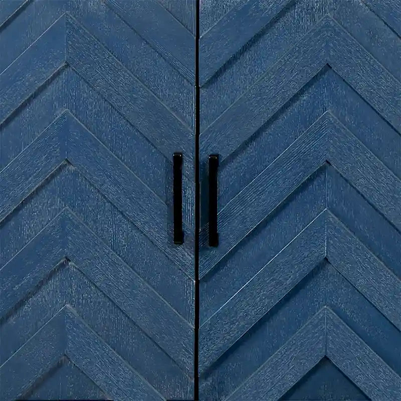 Modern Vintage Wooden Storage Dining Sideboard with Two Cabinets