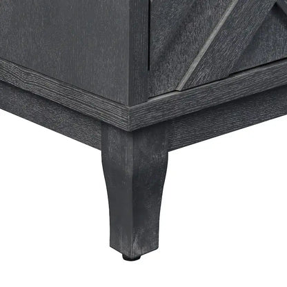 Modern Vintage Wooden Storage Dining Sideboard with Two Cabinets