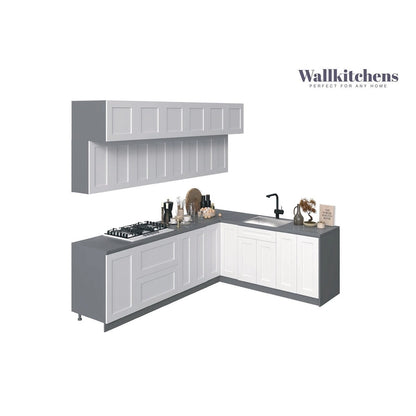 Kitchen Radiance Collection White Matte Color Base Size 9Ft Wide - 108x85