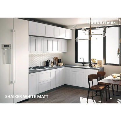 Kitchen Radiance Collection White Matte Color Base Size 9Ft Wide - 108x85