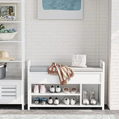 Shoe Storage Bench - 11.8D x 35.4W x 24.4H
